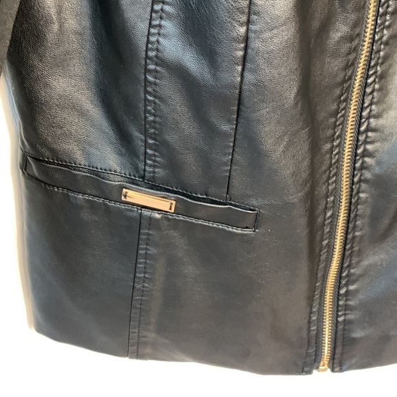 Cleo Petites Faux Leather Jacket Size XS - Picture 3 of 12